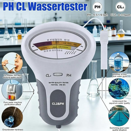 Electronic Pool pH and Chlorine Tester