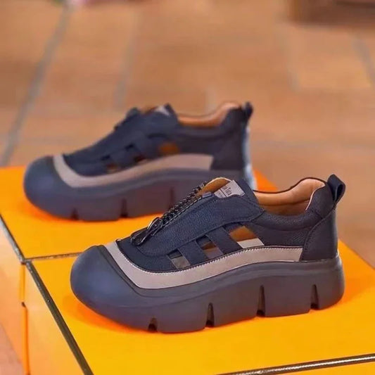 Thick Bottom Hollow Out Casual Retro Sandals