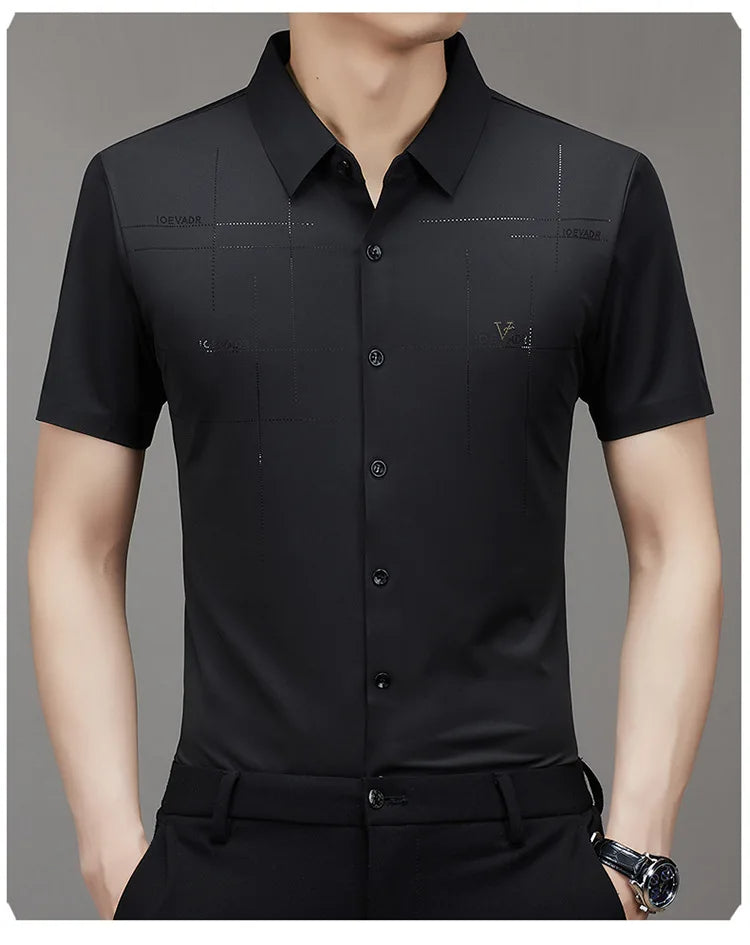 Men's Ice Silk Anti-Wrinkle Shirt
