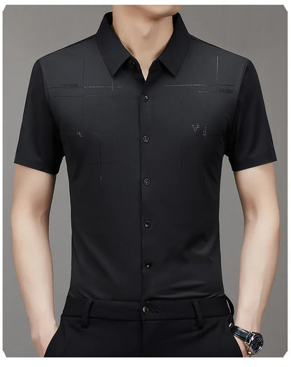 Men's Ice Silk Anti-Wrinkle Shirt