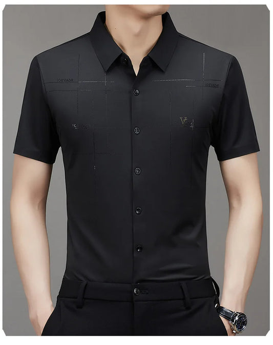 Men's Ice Silk Anti-Wrinkle Shirt