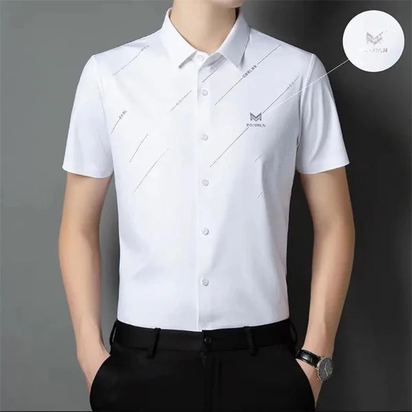 men's ice silk Anti-wrinkle Shirt