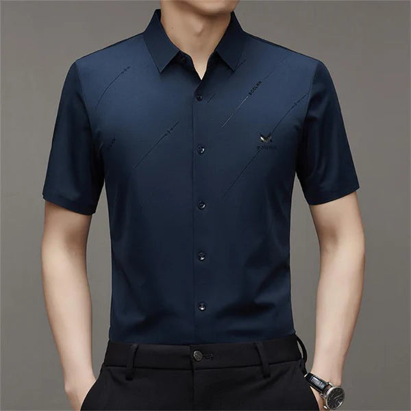 men's ice silk Anti-wrinkle Shirt