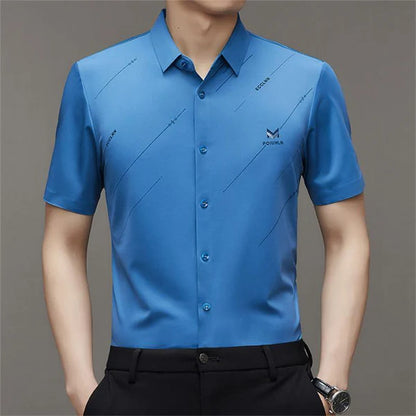 men's ice silk Anti-wrinkle Shirt