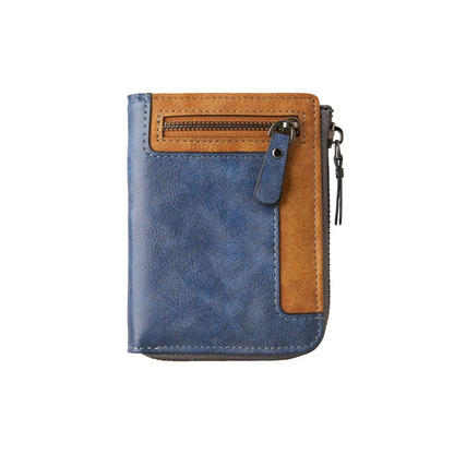 Men’s Premium Zipper Leather Card Wallet