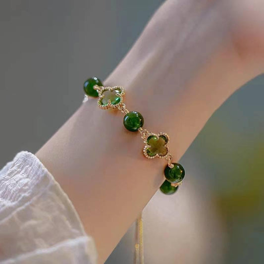 Elegant Stylish Four Leaf Clover Bracelet