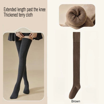 Women’s Cosy Cotton-Blend Thigh-High Socks