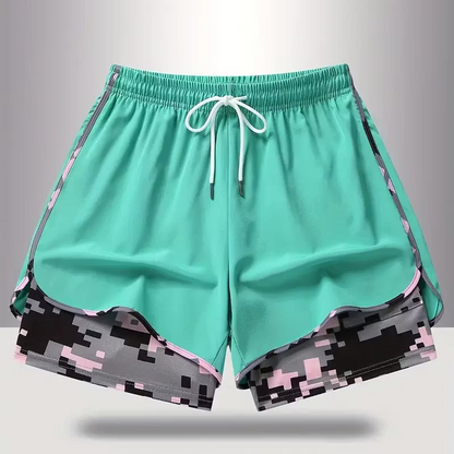 Women’s 2-in-1 Layered Athletic Shorts