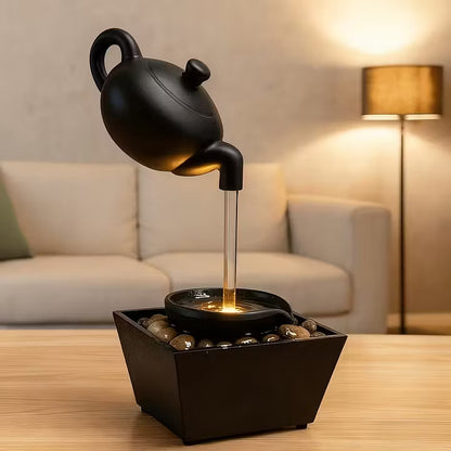 Floating Teapot Tabletop Water Fountain