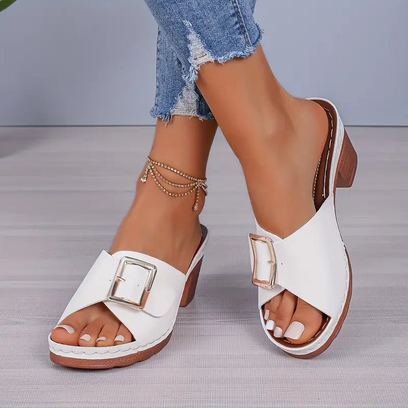 Women's Square Heel Sandals