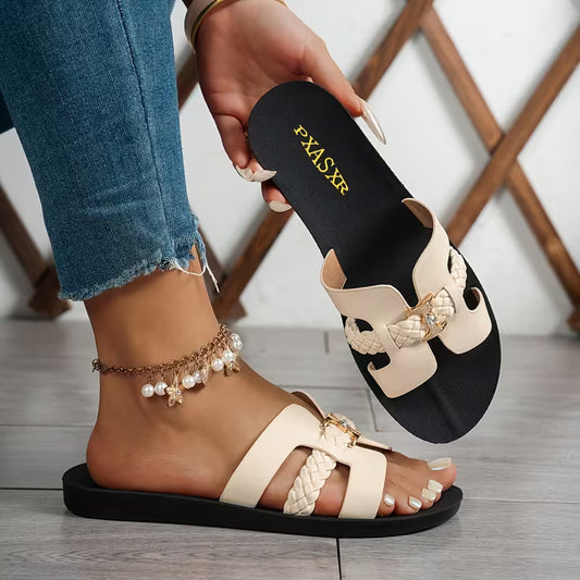 Women’s Woven Strap Flat Sandals