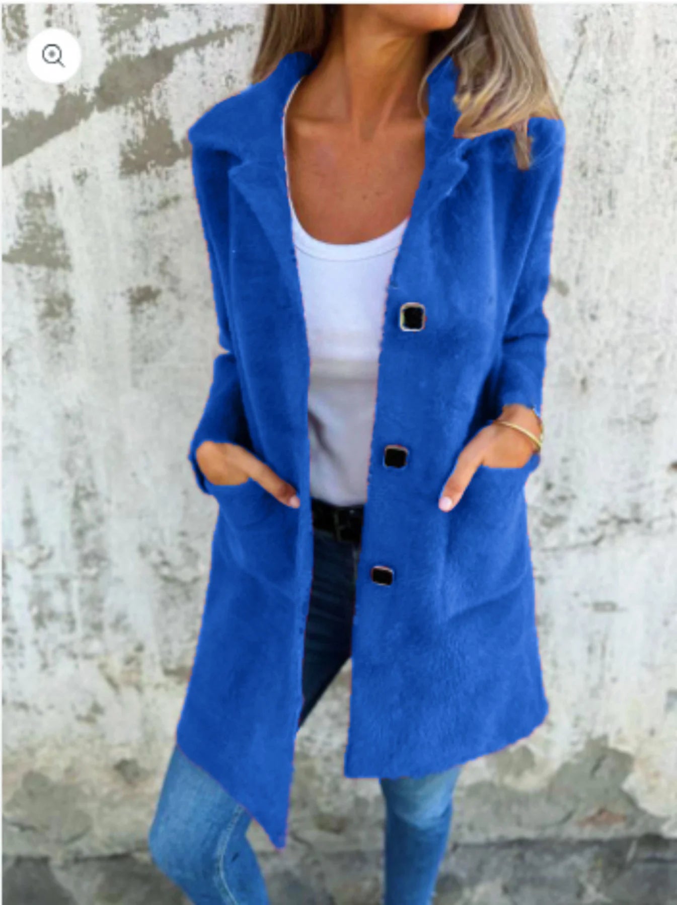 Women’s Casual Thick Lapel Coat