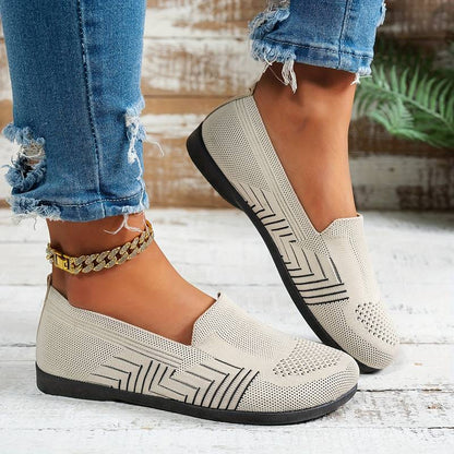 Women’s Breathable Slip On Mesh Driving Trainers