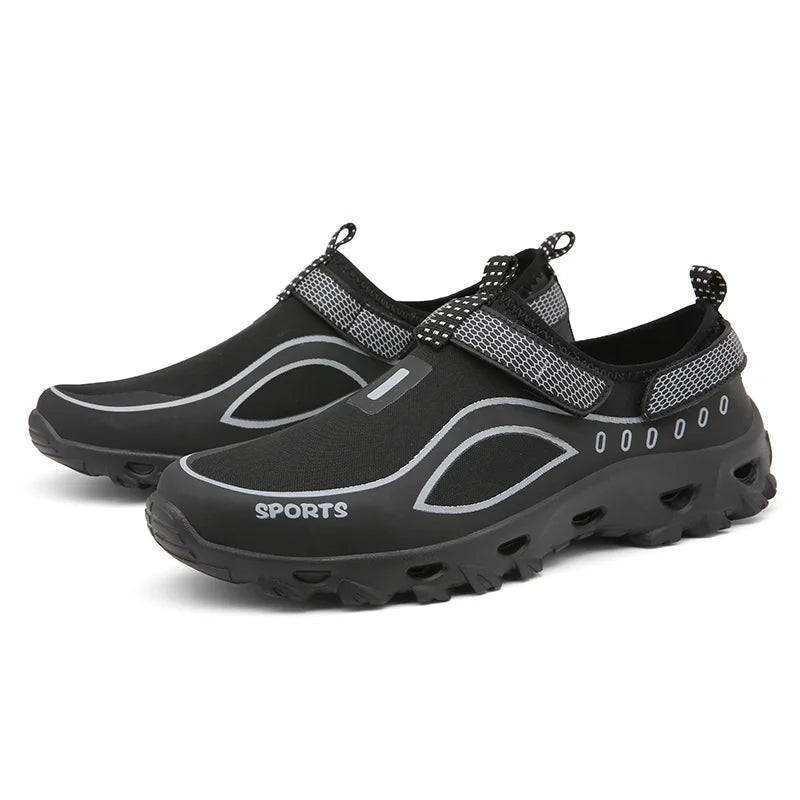 Men's Non-Slip Quick Drying Beach Water Shoes Waterproof Breathable Water Hiking Shoes for Swimming Fishing