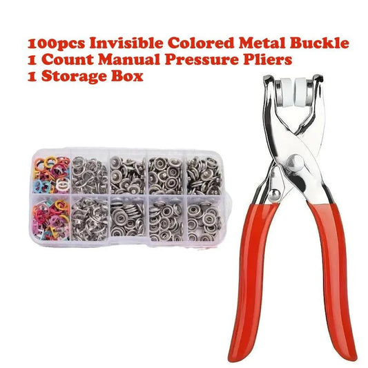 Snap Fastener Pliers and Press Stud Starter Kit
