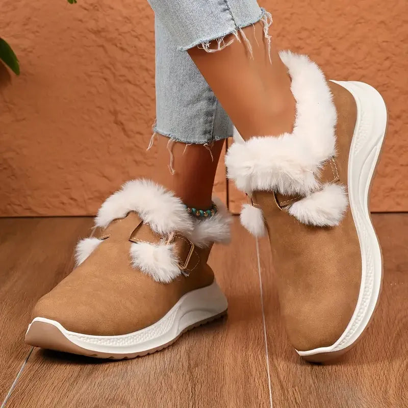 Women’s Waterproof Plush Winter Snow Shoes