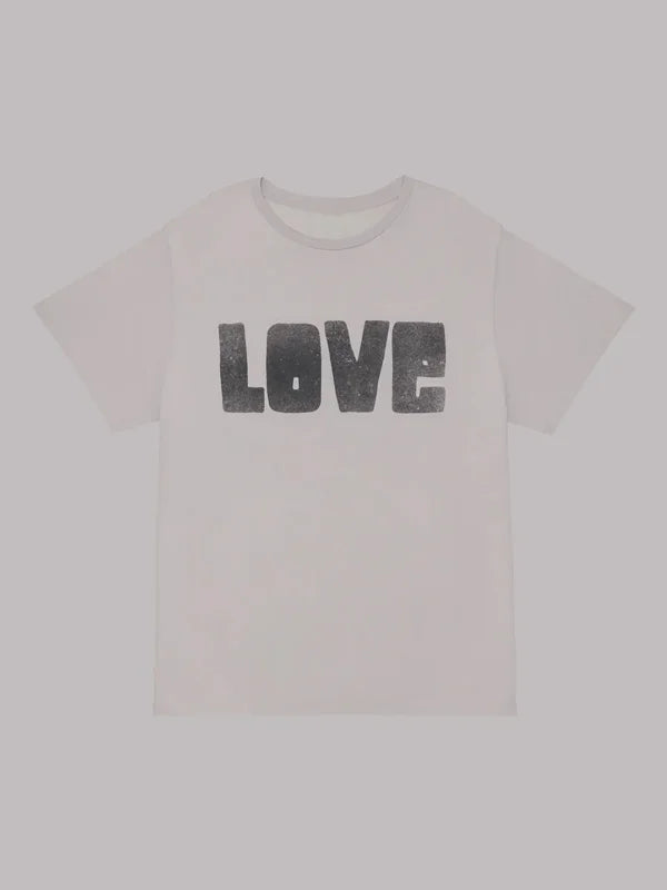 Women's Vintage Love Letter Print Short-Sleeve T-Shirt