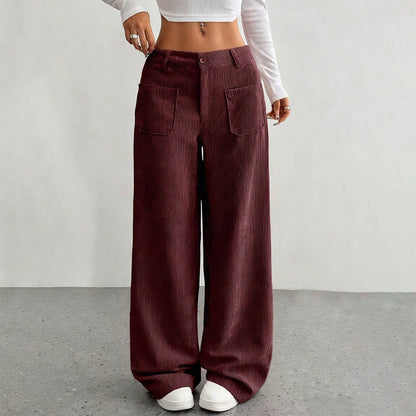Women’s Soft-Touch High-Rise Relaxed Trousers