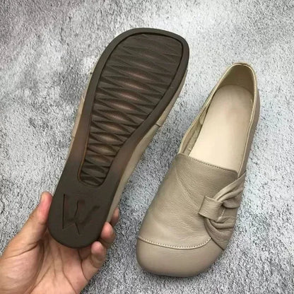 Women's Leather-Look Soft-Soled Non-Slip Shoes