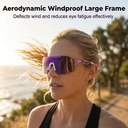 Large-Frame UV Protection Sports Sunglasses