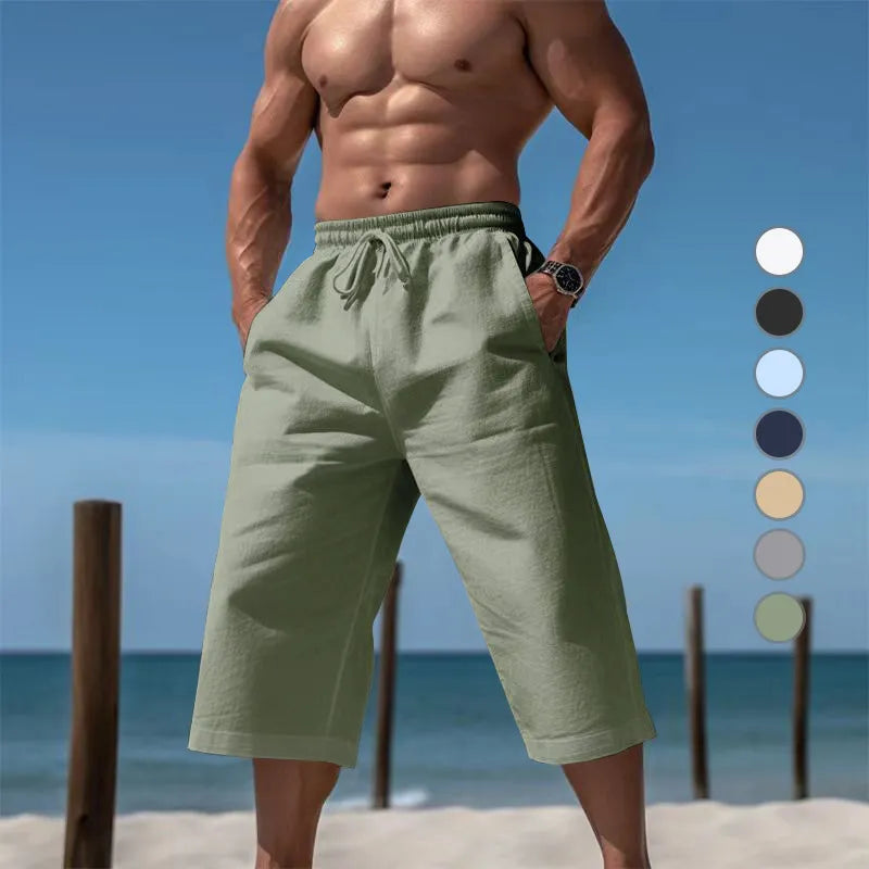 Men’s Cropped Drawstring Lounge Trousers