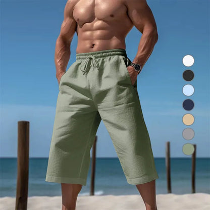Men’s Cropped Drawstring Lounge Trousers