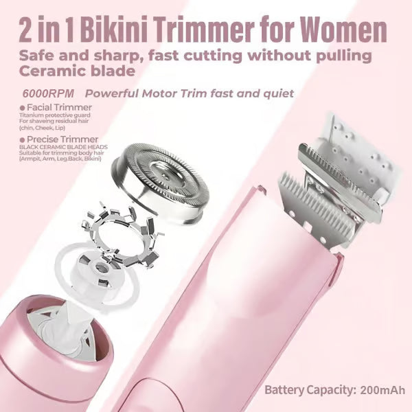 Women’s 2-in-1 Rechargeable Electric Shaver