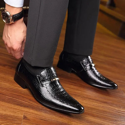 Men's Italian Leather-Look Shoes