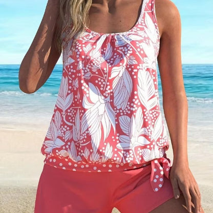Women’s Printed Two-Piece Tankini Swimsuit