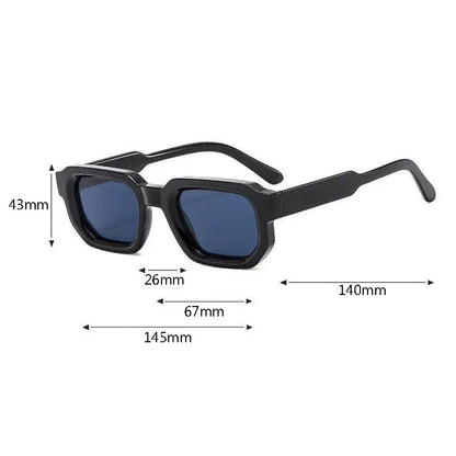 Vintage Rectangle Frame Sunglasses