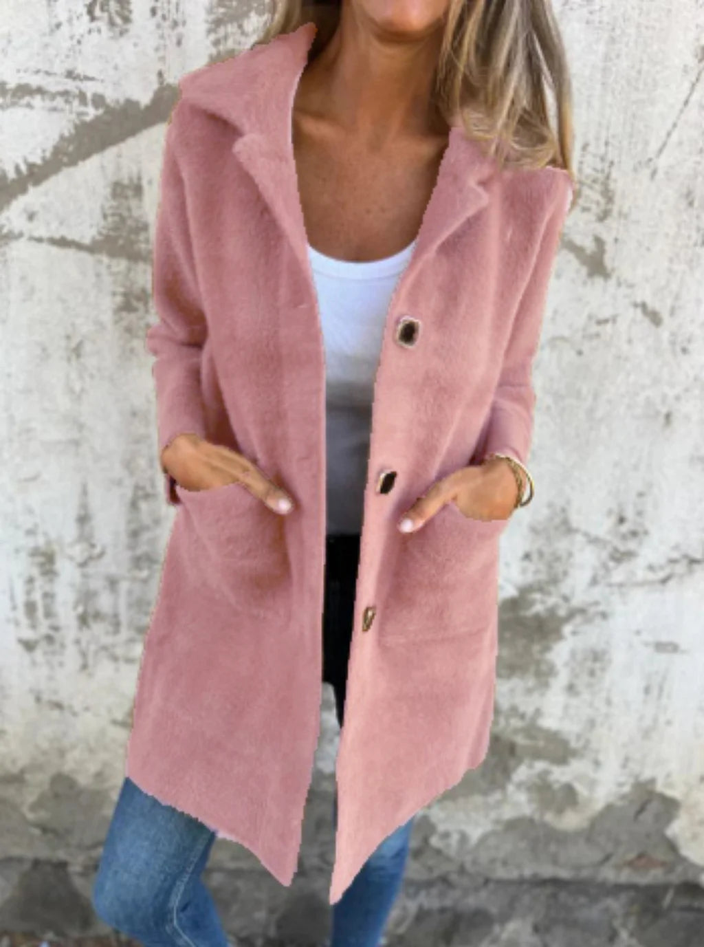 Women’s Casual Thick Lapel Coat