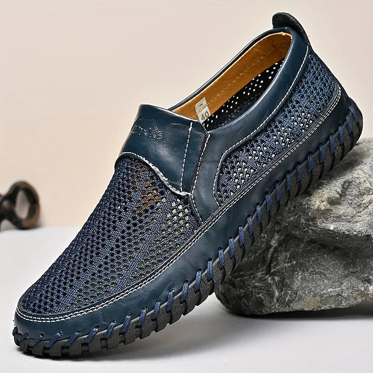Men's Breathable Casual Leather-Look Loafers
