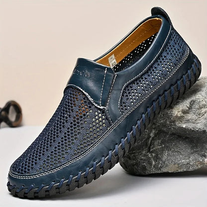 Men's Breathable Casual Leather-Look Loafers