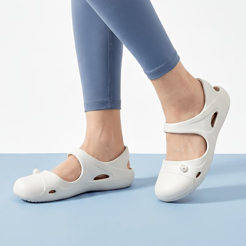 Women's Pearl Accent Summer Slides