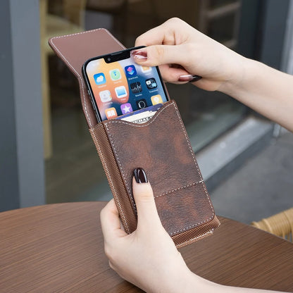 Men's Multi-Pocket Belt Phone Pouch