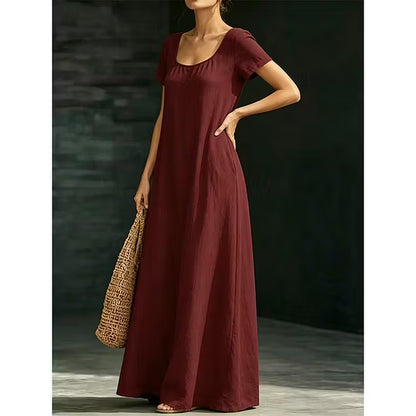Women's Scoop Neck Maxi Dress