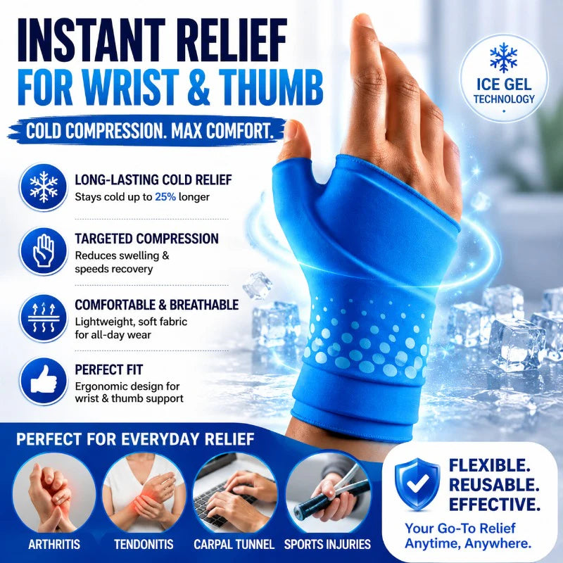 Hot & Cold Gel Wrist and Thumb Sleeve