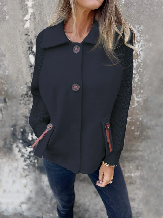 Women’s Soft Draped Lapel Cardigan Jacket