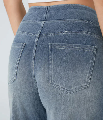 Women’s High-Rise Ultra-Stretch Wide-Leg Jeans