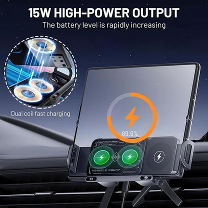 Smart 360 Wireless Charging Car Phone & Tablet Holder