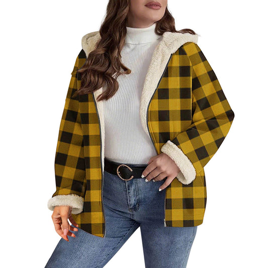 Women’s Norvina Sherpa-Lined Plaid Hooded Jacket