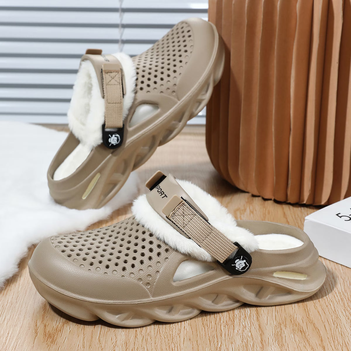 Ventilated Plush Lined Clogs