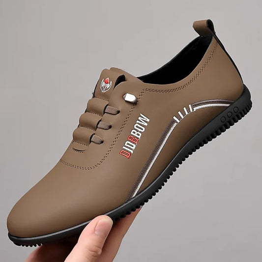 Men's Italian Leather-Look Driving Shoes