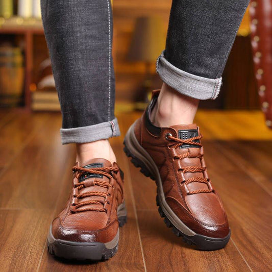 NEW SUPPORTIVE LEATHER-LOOK SHOES FOR MEN