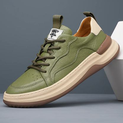 Men's Leather-Look Trainers