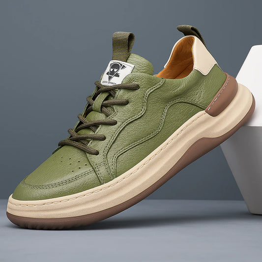 Men's Leather-Look Trainers