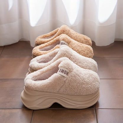 Women’s Ultra-Plush Thick-Platform Winter House Slippers