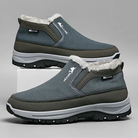 Men’s Slip-On Warm Waterproof Hiking Shoes