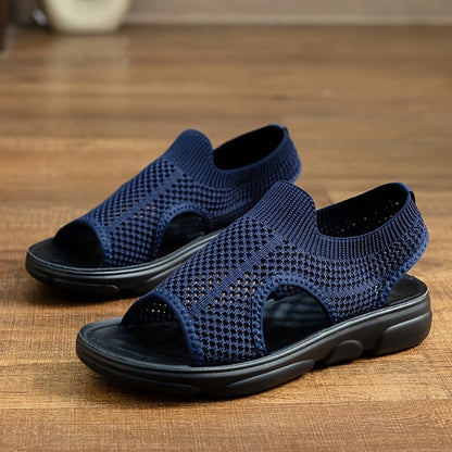 Women's Knit Beach Sandals - Lightweight & Non-Slip