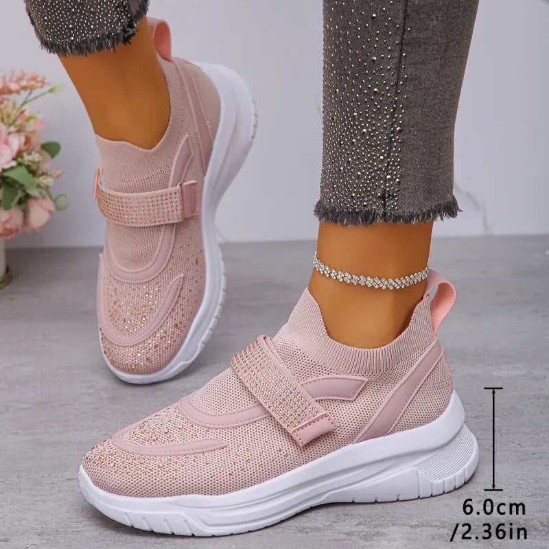 Women's Mesh Strap Platform Trainers